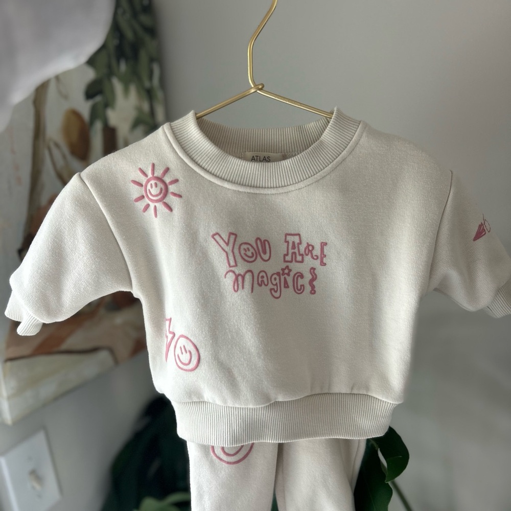 Atlas Grey ‘You are Magic’ sweatsuit